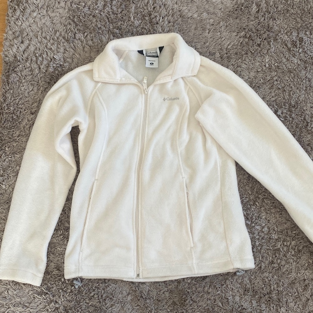 White Columbia fleece